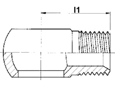 Ringschraubstutzen "RS" Ø Ring 1/4", R 1/4" AG, Aussenkung 60°