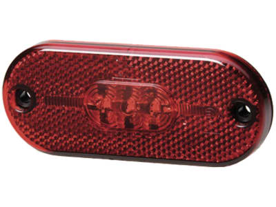 Hella® LED-Positionsleuchte oval, rot, 108 x 44 x 10,5 mm, 24 V DC, E4 14801, 2TM 357 009-111 Hella® LED-Positionsleuchte oval, rot, 108 x 44 x 10,5 mm, 24 V DC, E4 14801, 2TM 357 009-111