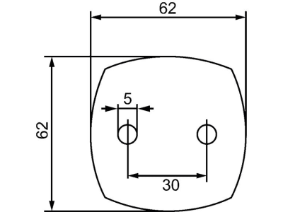 Hella® Seitenmarkierungsleuchte eckig, links/rechts, 62 x 62 x 46 mm, waagerecht; senkrecht; 2 St. Schraube M 5, E9 1280, 2PS 357 012-001