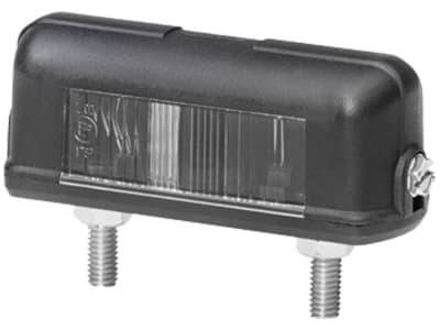 Hella® Kennzeichenleuchte hinten links/rechts, C5W, schwarz, oval, 82 x 31 x 28 mm, 2KA 357 014-001 Hella® Kennzeichenleuchte hinten links/rechts, C5W, schwarz, oval, 82 x 31 x 28 mm, 2KA 357 014-001