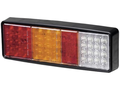 Hella® LED-Schlussleuchte quadratisch, Schluss-, Brems-, Blink- und Rückfahrlicht mit Rückstrahler, 9 – 36 V DC, 2VP 357 019-001 Hella® LED-Schlussleuchte quadratisch, Schluss-, Brems-, Blink- und Rückfahrlicht mit Rückstrahler, 9 – 36 V DC, 2VP 357 019-001