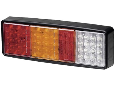 Hella® LED-Schlussleuchte quadratisch, Schluss-, Brems-, Blink- und Nebelschlusslicht mit Rückstrahler, 9 – 36 V DC, 2VP 357 019-011 Hella® LED-Schlussleuchte quadratisch, Schluss-, Brems-, Blink- und Nebelschlusslicht mit Rückstrahler, 9 – 36 V DC, 2VP 357 019-011