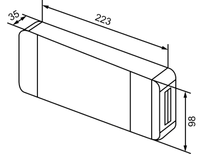 Hella® LED-Schlussleuchte eckig, 223 x 98 x 35 mm, Schluss-, Brems-, Blink- und Kennzeichenlicht mit Rückstrahler, 9 – 36 V DC, 2VB 357 020-001