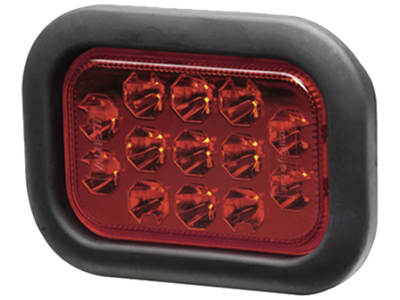 Hella® LED-Schlussleuchte quadratisch, Schluss- und Bremslicht, 12 – 24 V DC, 2SB 357 025-001 Hella® LED-Schlussleuchte quadratisch, Schluss- und Bremslicht, 12 – 24 V DC, 2SB 357 025-001