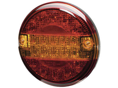 Hella® LED-Schlussleuchte rund, E4 13992, Schluss-, Brems- und Blinklicht, 10 – 30 V DC, 2SD 357 026-001