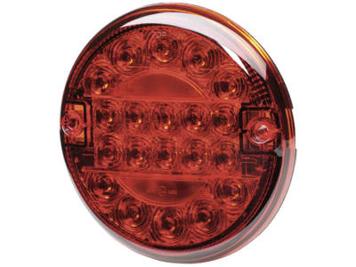 Hella® LED-Nebelschlussleuchte rund, rot, Ø außen 140 mm, N/A, E4 4052, 2NE 357 026-031