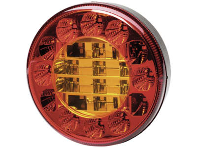 Hella® LED-Schlussleuchte rund, E9 6653, Schluss-, Brems- und Blinklicht, 10 – 30 V DC, 2SD 357 027-001 Hella® LED-Schlussleuchte rund, E9 6653, Schluss-, Brems- und Blinklicht, 10 – 30 V DC, 2SD 357 027-001