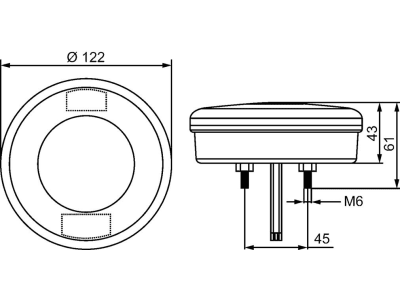 Hella® LED-Rückfahrscheinwerfer rund, Ø außen 122 mm, N/A, 2ZR 357 027-041