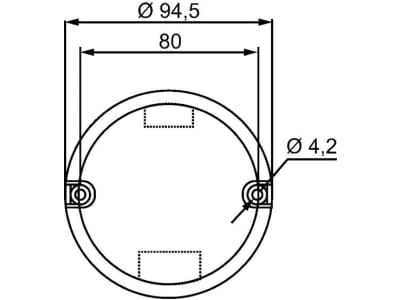 Hella® LED-Nebelschlussleuchte rund, rot, Ø außen 94,5 mm, N/A, E9 1158, 2NE 357 028-031