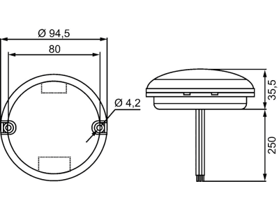 Hella® LED-Rückfahrscheinwerfer rund, Ø außen 94,5 mm, 10 – 30 V DC, 2ZR 357 028-041