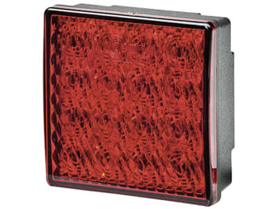 Hella® LED-Nebelschlussleuchte quadratisch, rot, 80 x 80 x 33,7 mm, E4 4143 Hella® LED-Nebelschlussleuchte quadratisch, rot, 80 x 80 x 33,7 mm, E4 4143