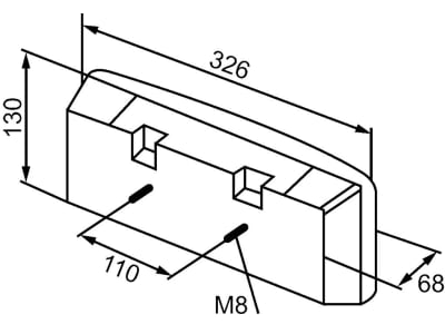 Hella® Schlussleuchte eckig, links/rechts, 326 x 130 x 68 mm, P21W; R10W, Schlusslicht; Bremslicht; Blinklicht, 2SD 357 031-001