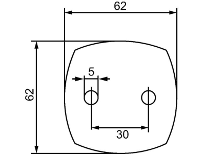 Hella® Positionsleuchte eckig, vorn links/rechts, 62 x 62 x 46 mm, 2PG 357 012-021