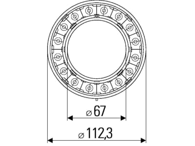 Hella® LED-Schlussleuchte Ringform, Schluss- und Bremslicht, 12 V, Anbau; senkrecht; waagerecht, 2SB 009 362-021