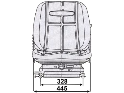 Staplersitz "CSM 2008" mechanisch gefedert, mit Sitzkontaktschalter, Stoff