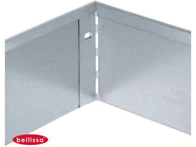 bellissa Rasenkante Metall (verzinkt) silver 118 x 19,5 cm 