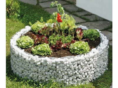 bellissa Hochbeet (Gabione) rund 92 x 92 x 40 cm silver inkl. Trennfolie, 92 x 40 cm, Füllmenge 165 kg bellissa Hochbeet (Gabione) rund 92 x 92 x 40 cm silver inkl. Trennfolie, 92 x 40 cm, Füllmenge 165 kg
