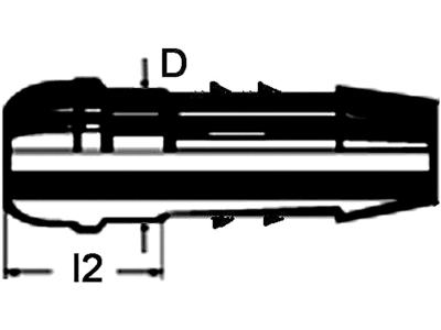 Einschlagnippel für Polyamidrohr 9 mm Ø innen/Überwurfmutter M 16 x 1,5/R 3/8"