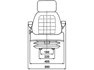 Traktorsitz "Profi-Star 1 Plus", luftgefedert, in der Rückenlehne, PVC/Stoff Traktorsitz "Profi-Star 1 Plus", luftgefedert, in der Rückenlehne, PVC/Stoff
