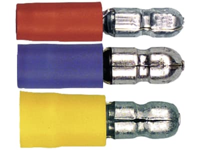 Herth + Buss Rundstecker farblich sortiert, verzinnt; teilisoliert Herth + Buss Rundstecker farblich sortiert, verzinnt; teilisoliert