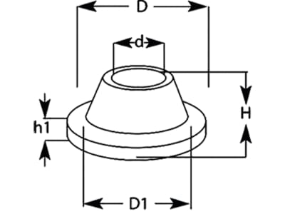 Herth + Buss Dicht- und Schutzstopfen doppelseitig, geschlossen, schwarz, NBR, D=20 mm, H=10 mm, 50 280 308