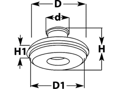 Herth + Buss Dicht- und Schutzstopfen doppelseitig, offen, schwarz, EPDM, D=9 mm, H=22 mm, 50 280 217