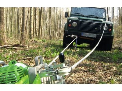 Nordforest Spillwinde "1800" Zugkraft direkt 1,8 t/umgelegt 3,6 t, mit Lasthaltefunktion und 2-Gang-Getriebe