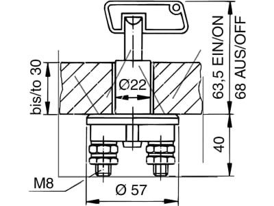 Universal-Batterietrennschalter 12/24 V, von Norauto, 1 Stück - ATU