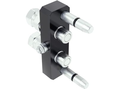 Faster® Stecker "MST-PB" 2P, 2-fach 1/2" IG BSP, DN 10, für Multikupplung, Loshälfte