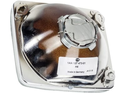 Hella® Scheinwerfereinsatz Halogen H4, quadratisch, 12 V; 24 V, für Hauptscheinwerfer (Best. Nr. 10065997), Fendt, mit Abblendlicht; Fernlicht, 1AA 127 473-015 Hella® Scheinwerfereinsatz Halogen H4, quadratisch, 12 V; 24 V, für Hauptscheinwerfer (Best. Nr. 10065997), Fendt, mit Abblendlicht; Fernlicht, 1AA 127 473-015