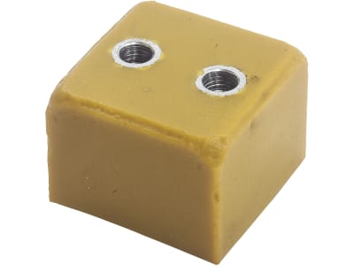 Scharanschlag für Schneepflug Schmidt Tarron, 80 x 80 x 60 mm, 2 Bohrungen Scharanschlag für Schneepflug Schmidt Tarron, 80 x 80 x 60 mm, 2 Bohrungen