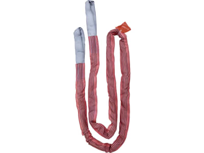 KERBL Abschleppschlinge 6 m, 35 t, rot, mit verstärkten Schlaufen, Warnfähnchen und Transporttasche, 37706