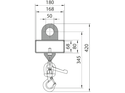 Bauer® Lasthaken "LH-I o" Tragkraft 1.000 kg lackiert