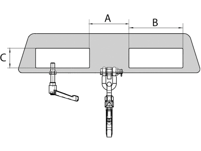 Bauer® Lasthaken "LH-II 1,5 o" Tragkraft 1.500 kg lackiert