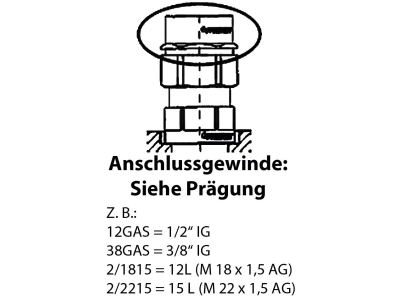 Ersatzmuffe "MST-E" M 18 x 1,5 DN 10 für Indunorm MST5, MST5S, MST510, MST6, MSTS, MST-PB