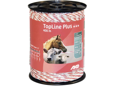 Ako Litze "TopLine plus" weiß; rot 400 m, 449523