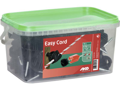 Ako Seilisolator "Easy Cord" für Seile bis 8 mm und Litzen, mit selbstschneidendem Gewinde, 70 St., 441382/703e Ako Seilisolator "Easy Cord" für Seile bis 8 mm und Litzen, mit selbstschneidendem Gewinde, 70 St., 441382/703e