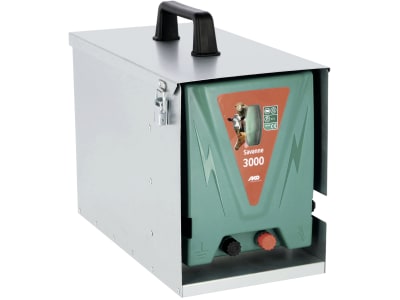 Ako Weidezaungerät "Mobil Power Savanne 3000" 12 V mit Metallbox, 372754 Ako Weidezaungerät "Mobil Power Savanne 3000" 12 V mit Metallbox, 372754