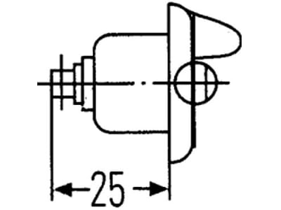 Hella® Kennzeichenleuchte hinten links/rechts, C5W, schwarz; silber, eckig, 83 x 31,6 x 25 mm, Sockel SV 8,5-8, 2KA 001 378-001