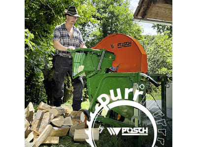 Posch® Wipp-Kreissäge "WZ700" Gelenkwelle, 4 m-Förderband, purr-Widia-Kreissägeblatt (WL), M1365SWLF4 Posch® Wipp-Kreissäge "WZ700" Gelenkwelle, 4 m-Förderband, purr-Widia-Kreissägeblatt (WL), M1365SWLF4
