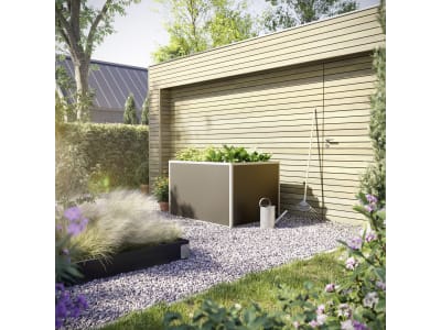 KGT Aluminium-Hochbeet 0,91 x 1,21 x 0,77 m Typ 130 pressblank , Füllmenge 800 l