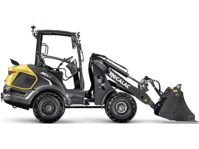 MECALAC Radlader "MCL8" Hubkraft 2.517 daN, Leistung 36 kW (49 PS) bei 2.200 min⁻¹, 0 – 20 km/h