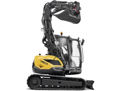 MECALAC Raupenbagger "8MCR" Hubkraft 5.400 daN, Leistung 55,4 kW (75 PS) bei 2.300 min⁻¹, 0 – 10 km/h
