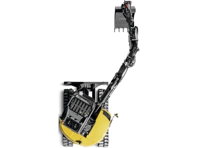 MECALAC Raupenbagger "8MCR" Hubkraft 5.400 daN, Leistung 55,4 kW (75 PS) bei 2.300 min⁻¹, 0 – 10 km/h