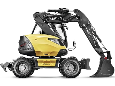 MECALAC Mobilbagger "15MWR" Hubkraft 6.500 kg, Leistung 100 kW (136 PS) bei 2.300 min⁻¹, 0 – 35 km/h