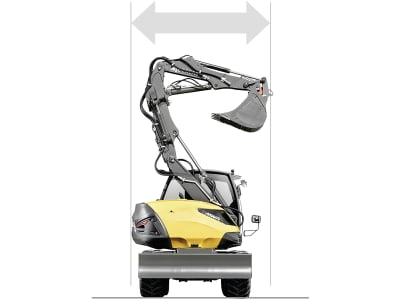 MECALAC Mobilbagger "15MWR" Hubkraft 6.500 kg, Leistung 100 kW (136 PS) bei 2.300 min⁻¹, 0 – 35 km/h