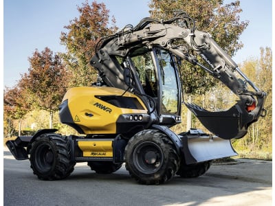 MECALAC Mobilbagger "9MWR" Hubkraft 3.000 kg, Leistung 55,4 kW (75 PS) bei 2.300 min⁻¹, 0 – 20 km/h