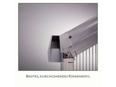 KGT Gewächshaus Callas III  pressblank Geteilte Drehtür (abschließbar) 