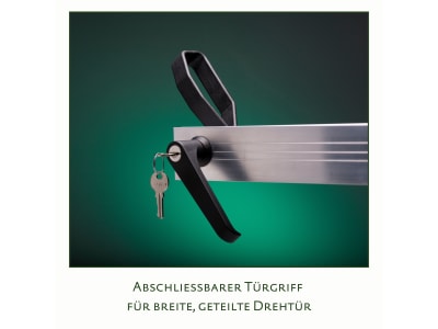 KGT Gewächshaus Callas III  pressblank Geteilte Drehtür (abschließbar) 