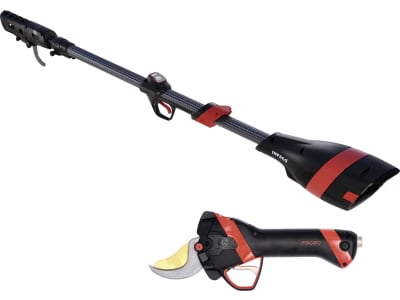 INFACO® Akku-Astschere "Electrocoup F3020" Medium, mit Verlängerung 247 – 402 cm, Akkuschacht für Äste bis 45 mm, F3020M/P9T210B